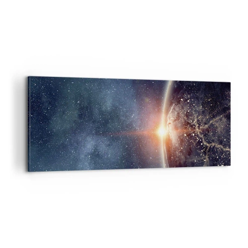 Bild auf Leinwand - Leinwandbild - In einer neuen Perspektive - 100x40 cm