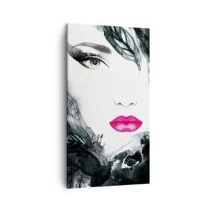 Bild auf Leinwand - Leinwandbild - Beachtung! Femme fatale - 45x80 cm