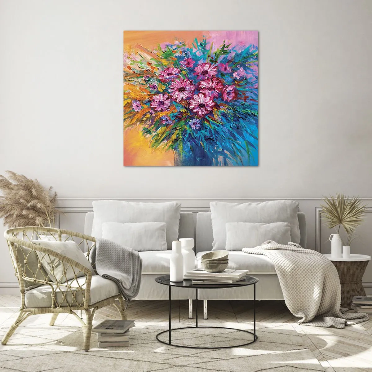 Glasbild - Bild auf glas - Lebensenergie - 70x70 cm