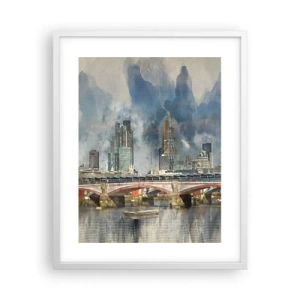 Poster in einem weißen Rahmen - London in seiner ganzen Pracht - 40x50 cm