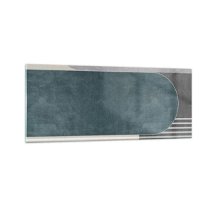 Glasbild - Bild auf glas - Komposition auf der Ebene - 100x40 cm