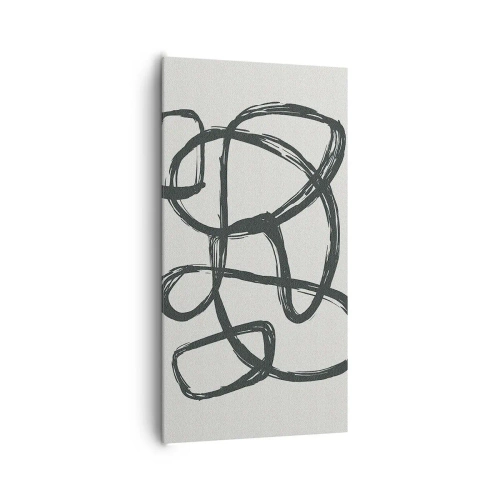 Bild auf Leinwand - Leinwandbild - Schleifenabstraktion - 65x120 cm