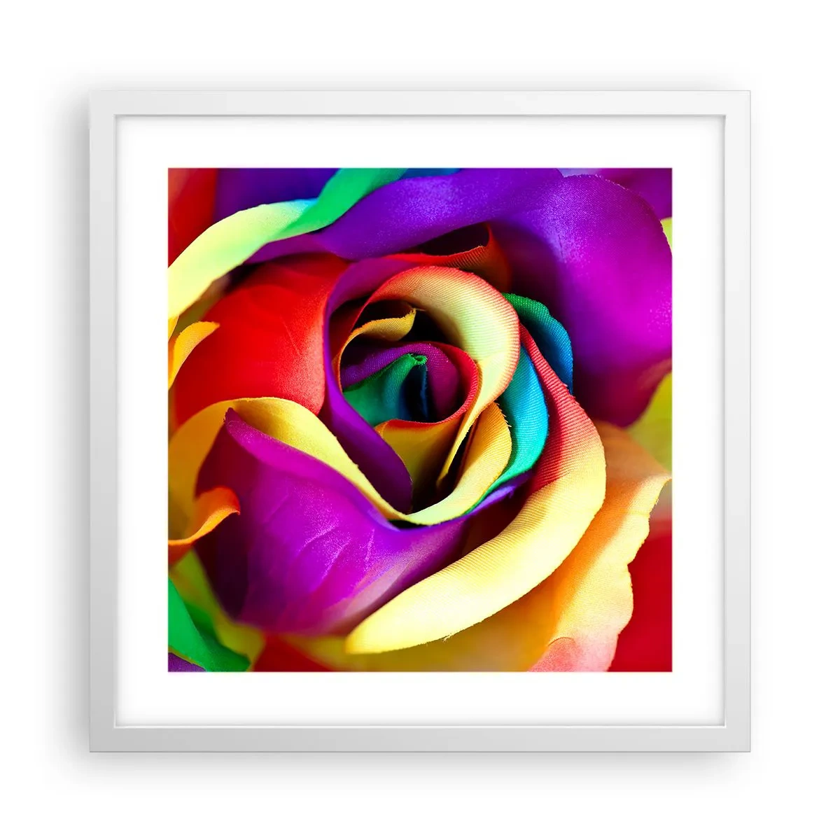 Poster in einem weißen Rahmen - Es ist unmöglich - 40x40 cm