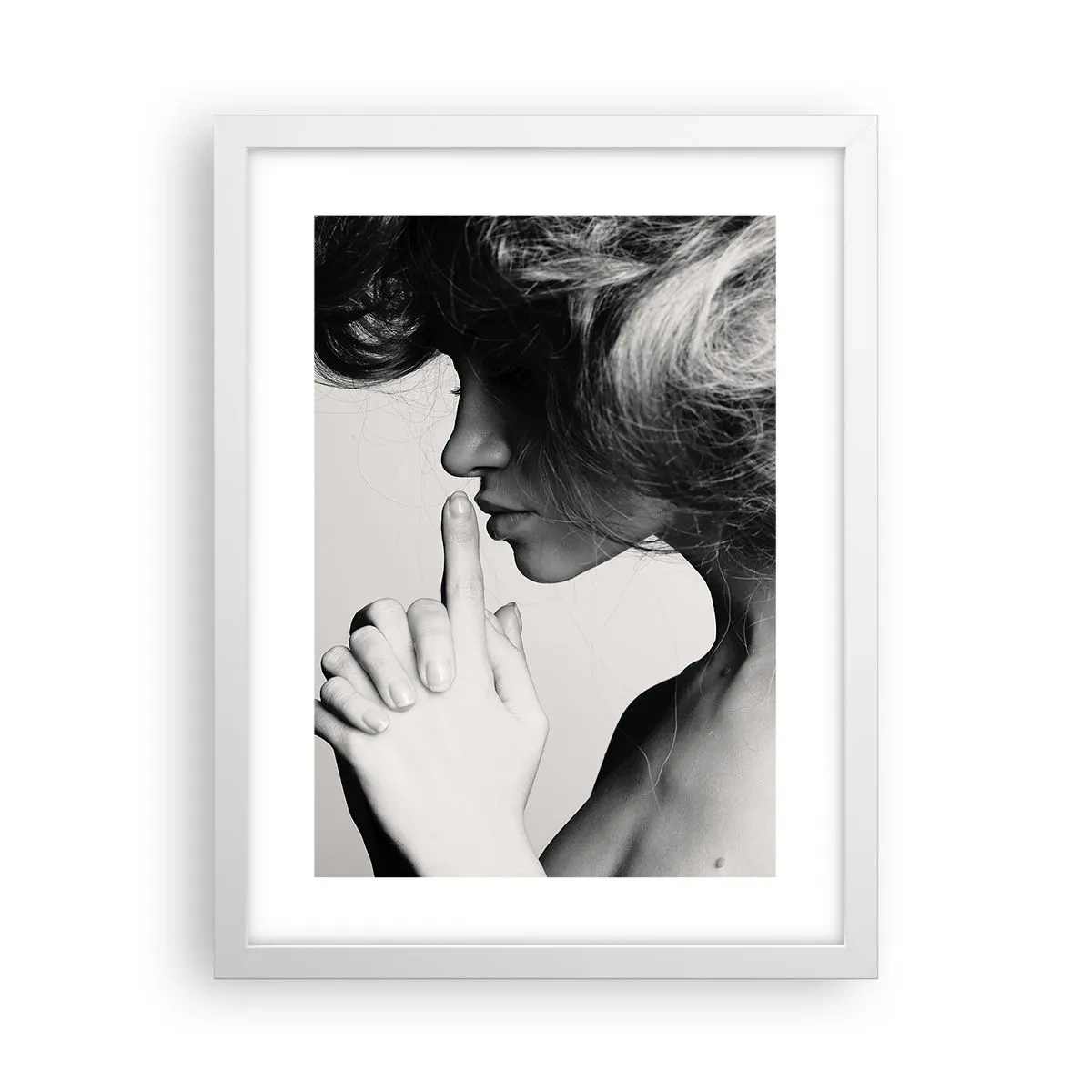 Poster in einem weißen Rahmen - Auf sich selbst hören - 30x40 cm