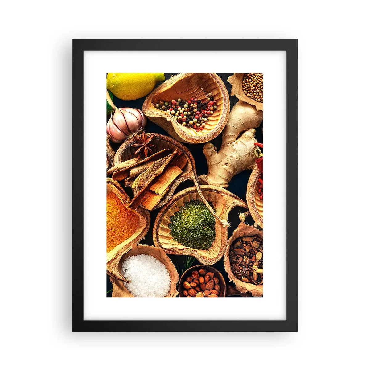 Poster in einem schwarzem Rahmen - Nimm was du willst - 30x40 cm