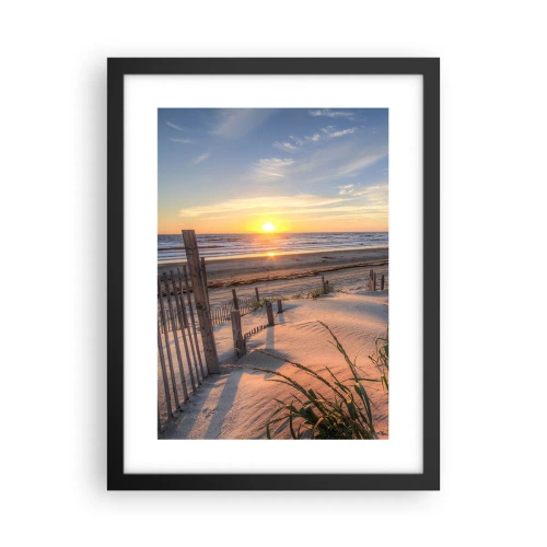 Poster in einem schwarzem Rahmen - Schein und Schatten des Windes - 30x40 cm