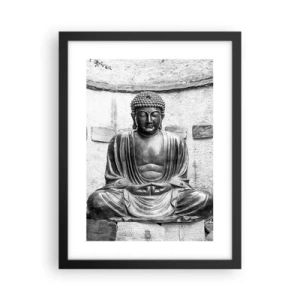 Poster in einem schwarzem Rahmen - An der Quelle des Friedens - 30x40 cm