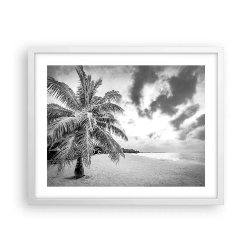 Poster in einem weißen Rahmen - Wenn du dich nach Einsamkeit sehnst ... - 50x40 cm