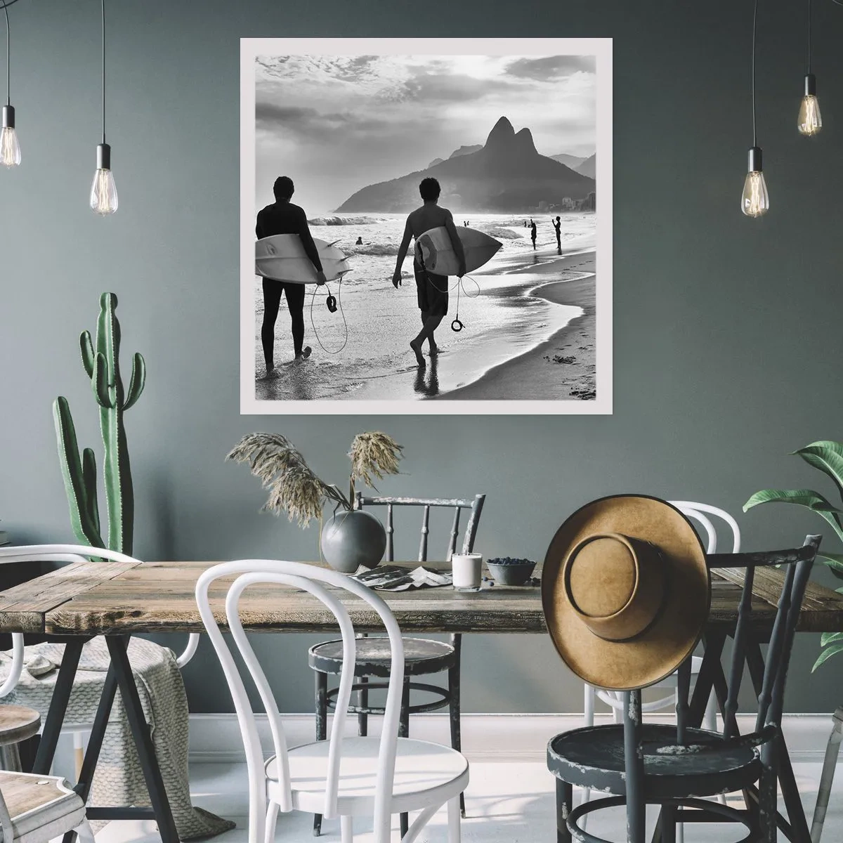 Poster - Single-Wave-Samba - 40x40 cm