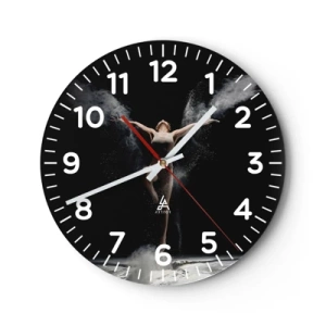Wanduhr - Glasuhr - Elfen existieren - 40x40 cm