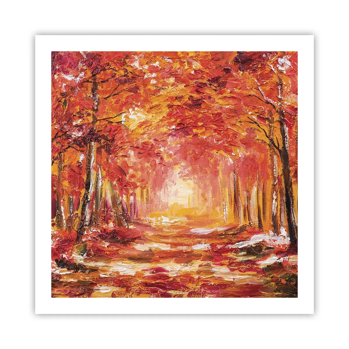 Poster - Kupferwald - 60x60 cm