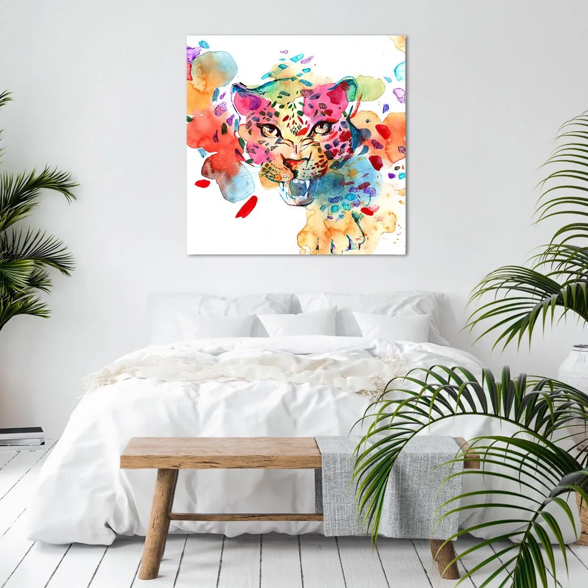 Bild auf Leinwand - Leinwandbild - Die Schöne und das Biest - 40x40 cm