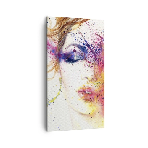 Bild auf Leinwand - Leinwandbild - Regenbogenschwindel - 45x80 cm