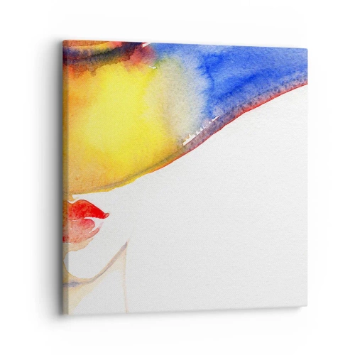 Bild auf Leinwand - Leinwandbild - Bildnis einer Dame - 30x30 cm