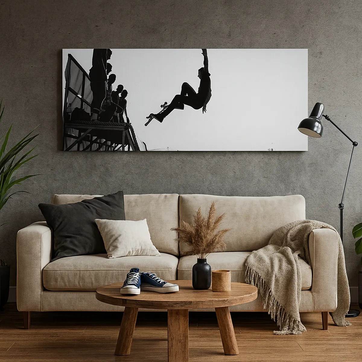 Bild auf Leinwand - Leinwandbild - Helden und Zuschauer - 30x30 cm