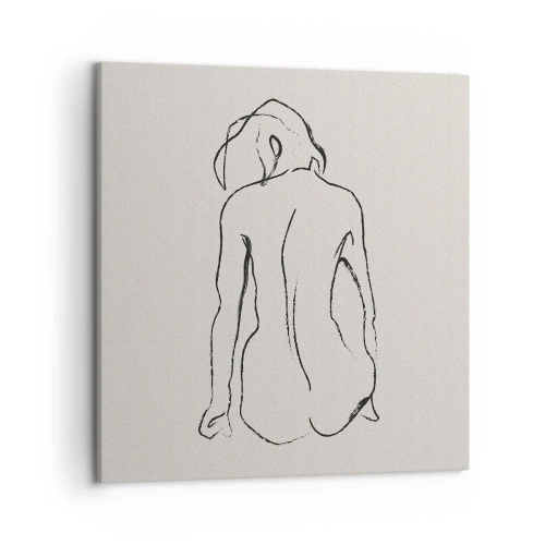 Bild auf Leinwand - Leinwandbild - Mädchenakt - 50x50 cm