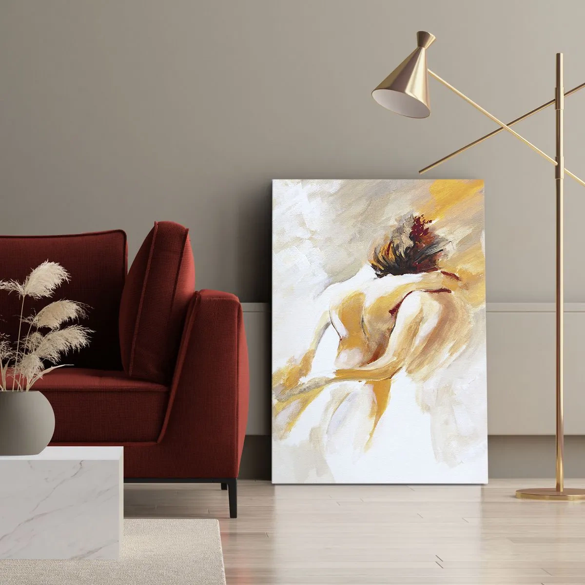 Bild auf Leinwand - Leinwandbild - Am Himmel der Nähe - 55x100 cm