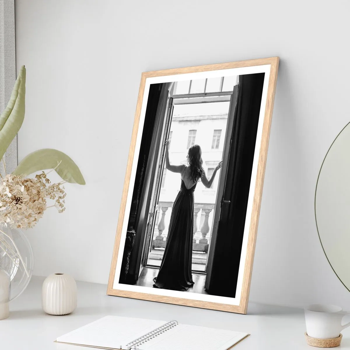 Poster in einem Rahmen aus heller Eiche - Im großen Stil - 70x100 cm
