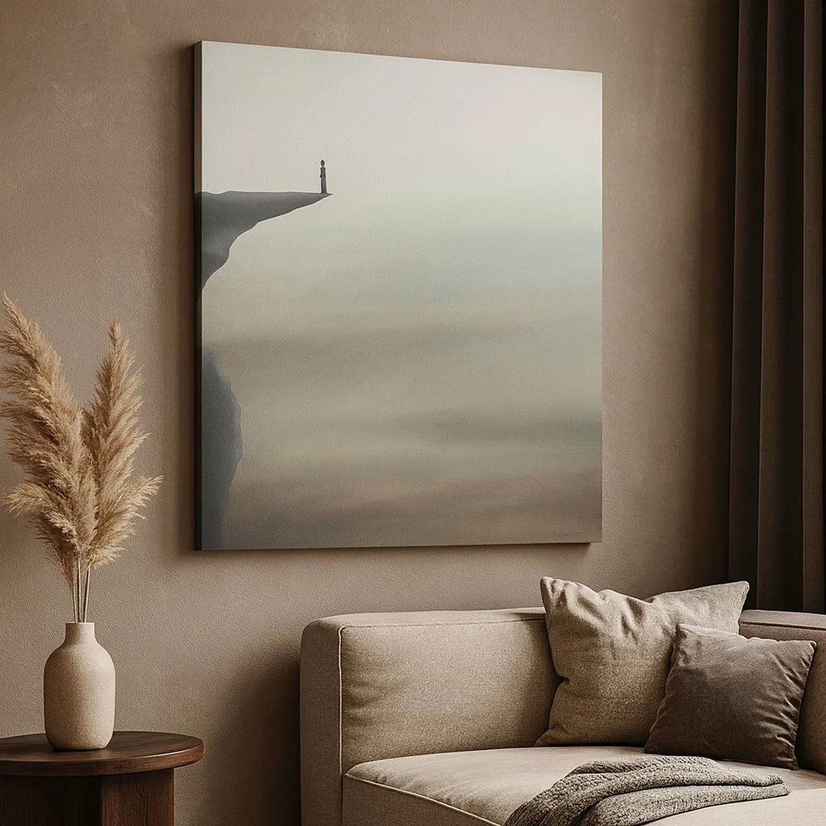 Bild auf Leinwand - Leinwandbild - Nach oben, natürlich! - 30x30 cm