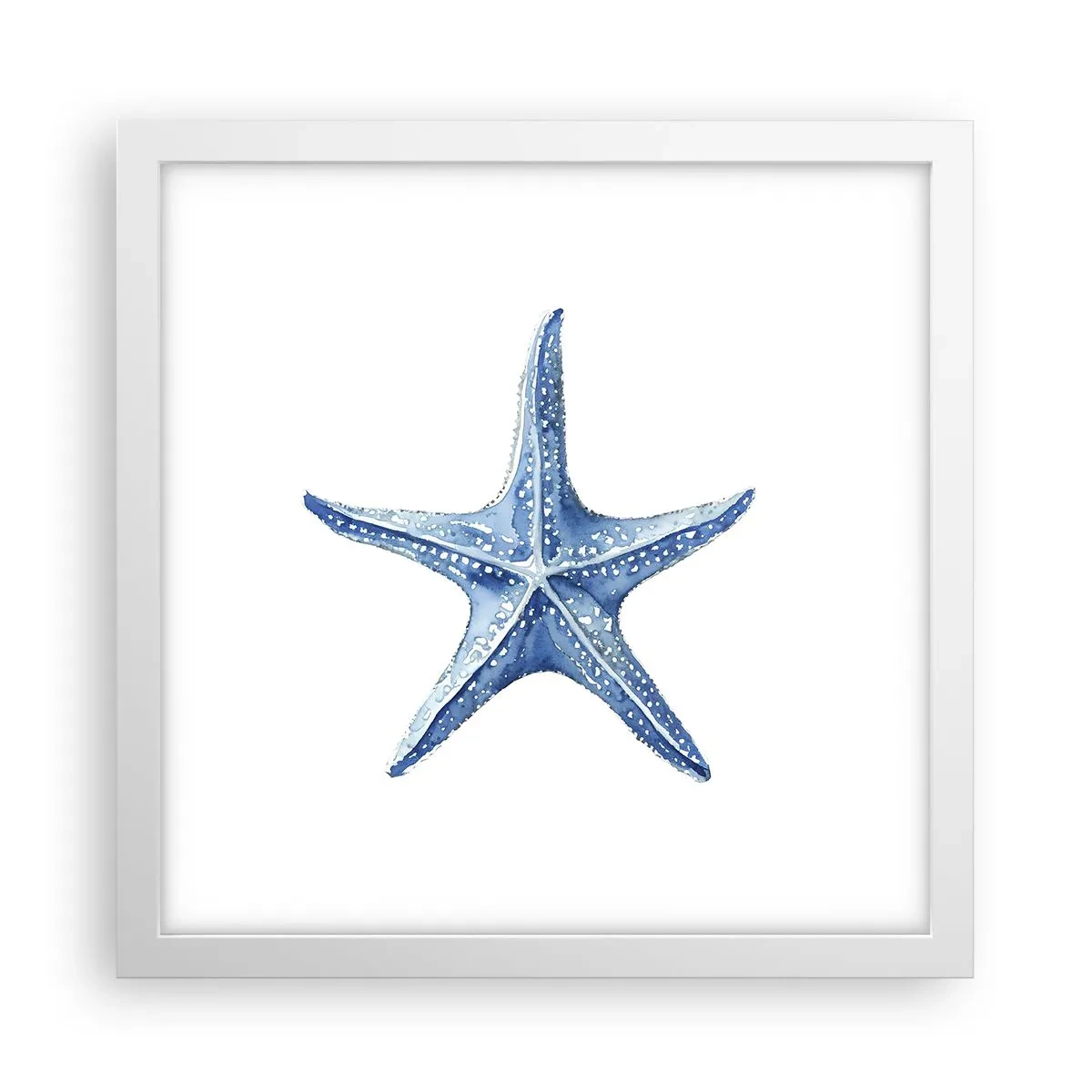 Poster in einem weißen Rahmen - Stern des Meeres - 30x30 cm