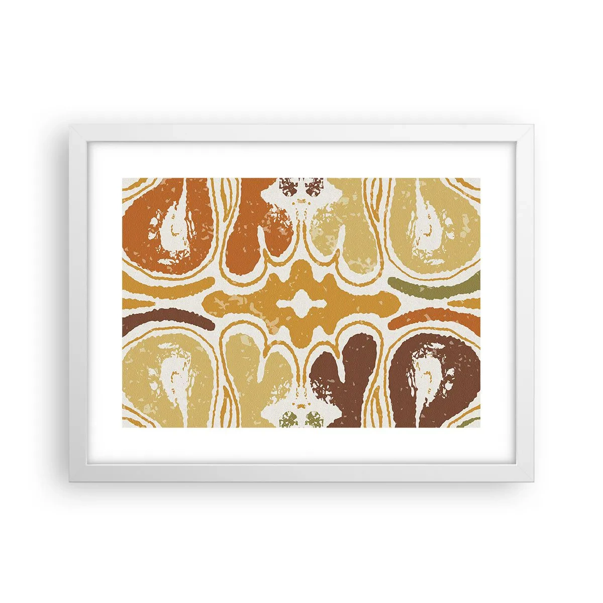 Poster in einem weißen Rahmen - Sentimentale Abstraktion - 40x30 cm