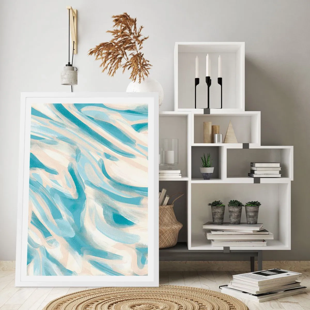 Poster in einem weißen Rahmen - Frühlingsbrisen - 30x40 cm