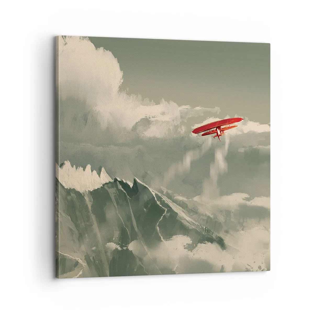 Bild auf Leinwand - Leinwandbild - Furchtloser Pionier - 60x60 cm