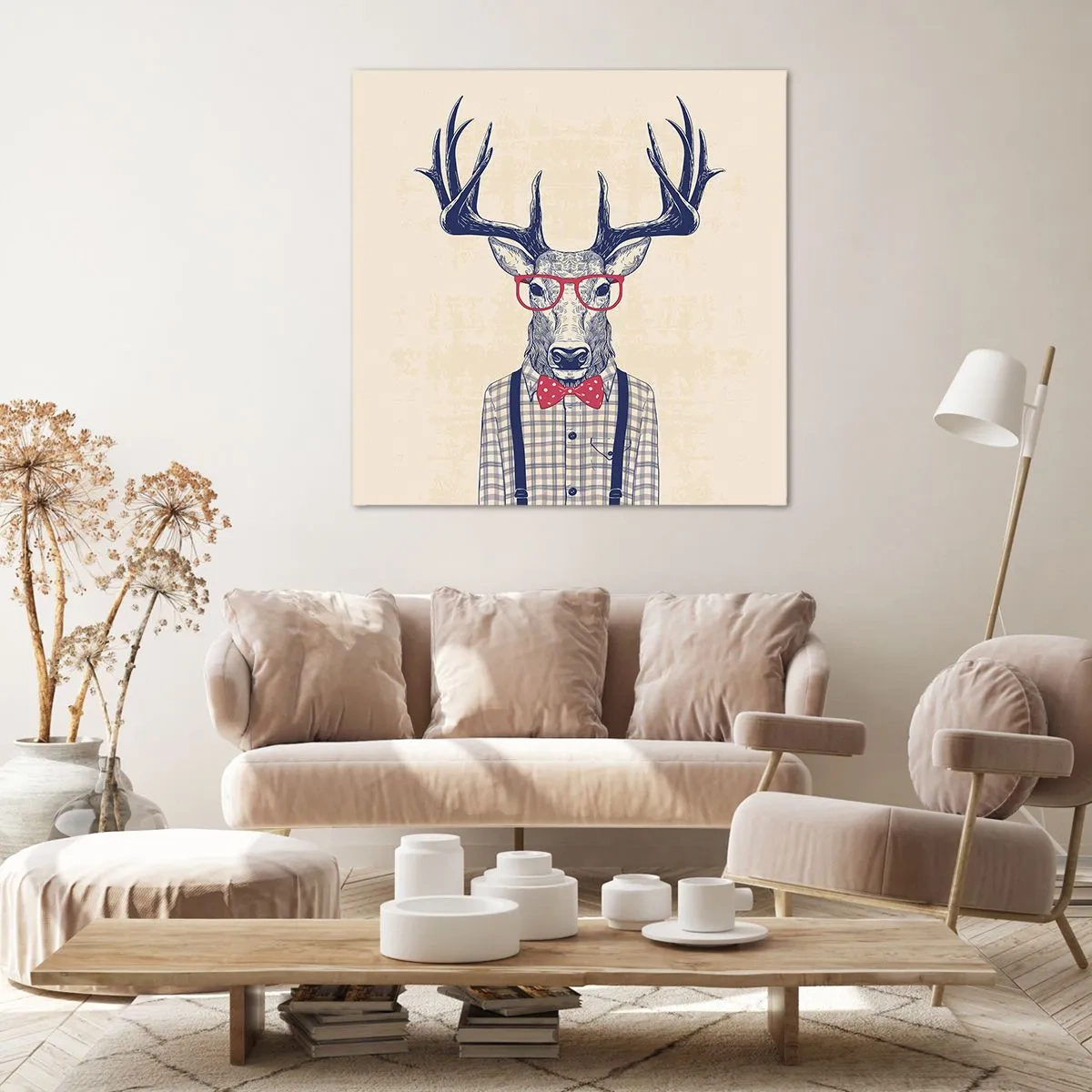 Bild auf Leinwand - Leinwandbild - Eine lustige Extravaganz - 50x50 cm