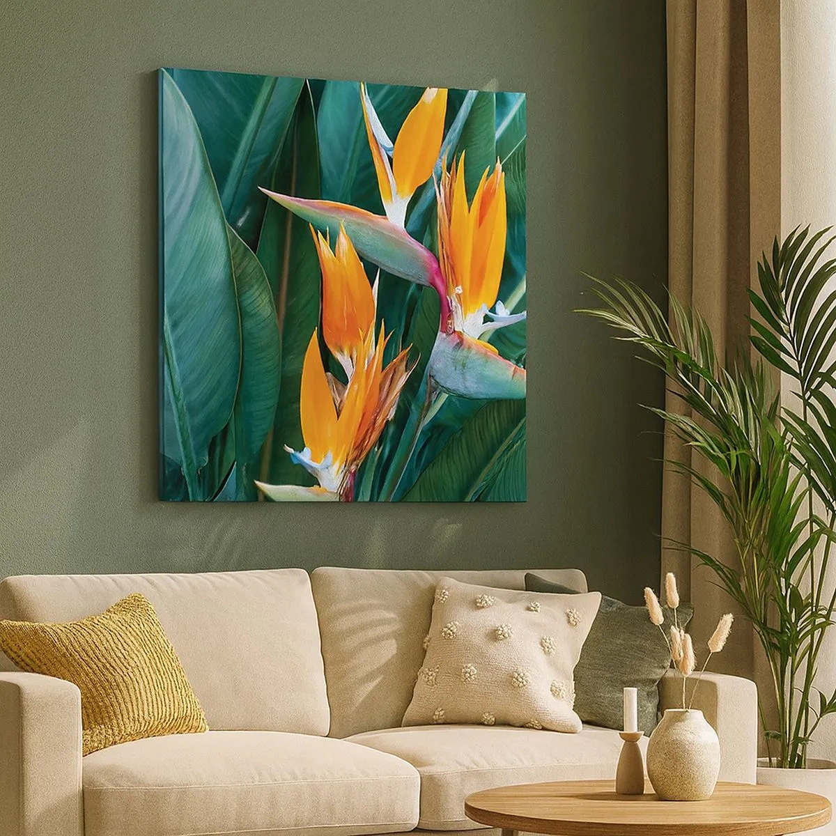 Bild auf Leinwand - Leinwandbild - Ist es eine Blume oder ist es ein Vogel? - 30x30 cm