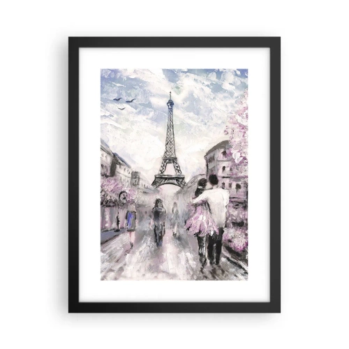 Poster in einem schwarzem Rahmen - Wie man sich verlieben kann, ist nur in ... - 30x40 cm