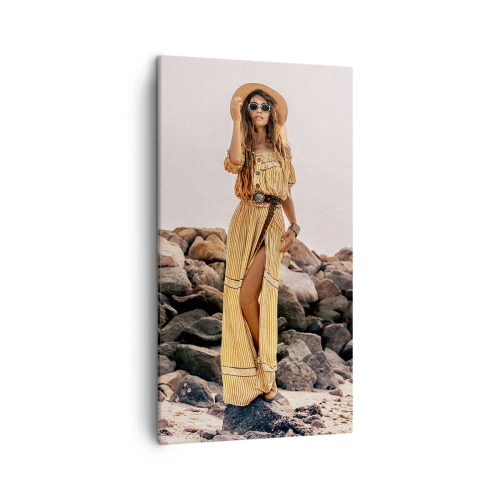 Bild auf Leinwand - Leinwandbild - Die Magie der Steine - 45x80 cm