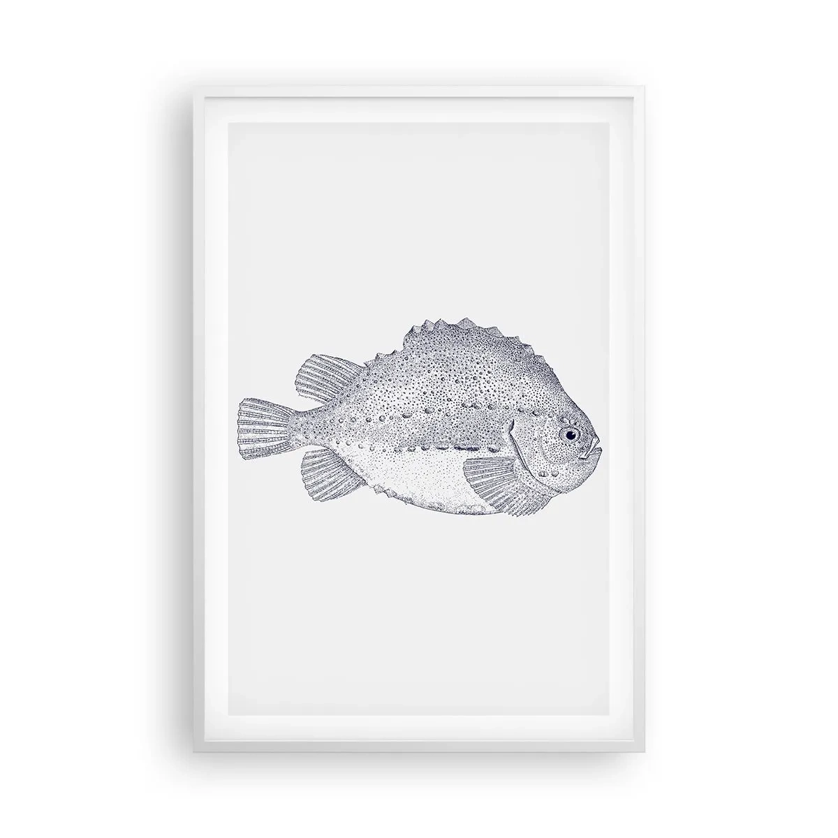 Poster in einem weißen Rahmen - Für das Album des Naturforschers - 61x91 cm