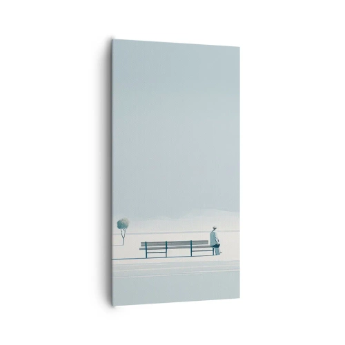 Bild auf Leinwand - Leinwandbild - Ja, ich warte. - 65x120 cm