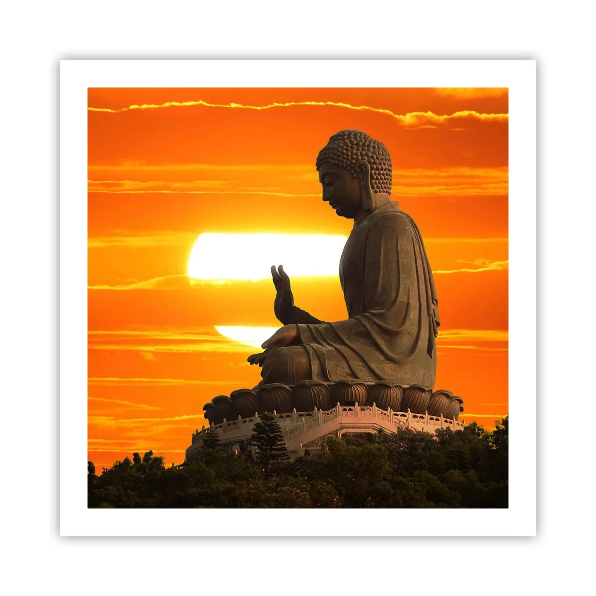 Poster - Keine Angst vor der Welt - 60x60 cm