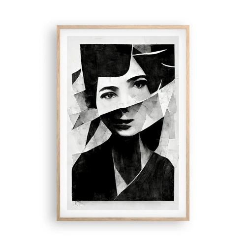 Poster in einem Rahmen aus heller Eiche - So, wie du wirklich bist… - 61x91 cm