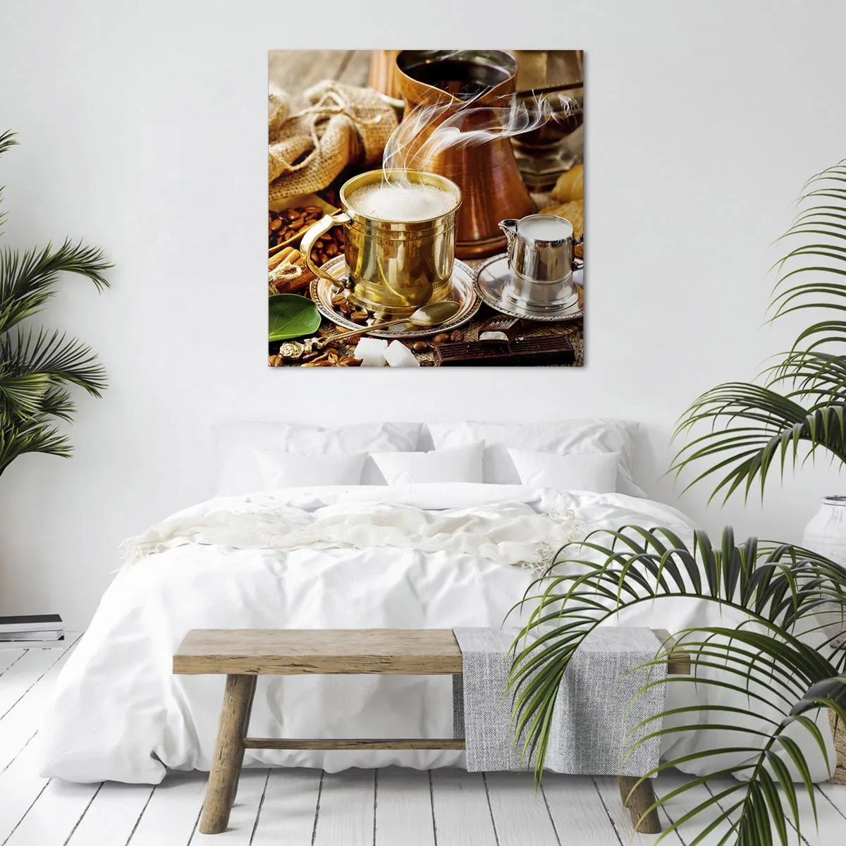 Bild auf Leinwand - Leinwandbild - Schönen Tag noch! - 50x50 cm