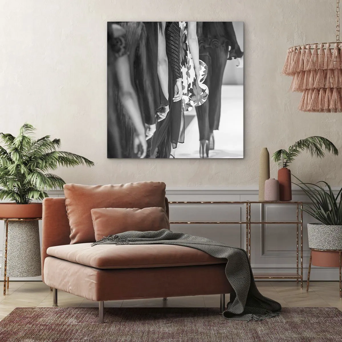 Bild auf Leinwand - Leinwandbild - Eine stilvolle Parade - 30x30 cm