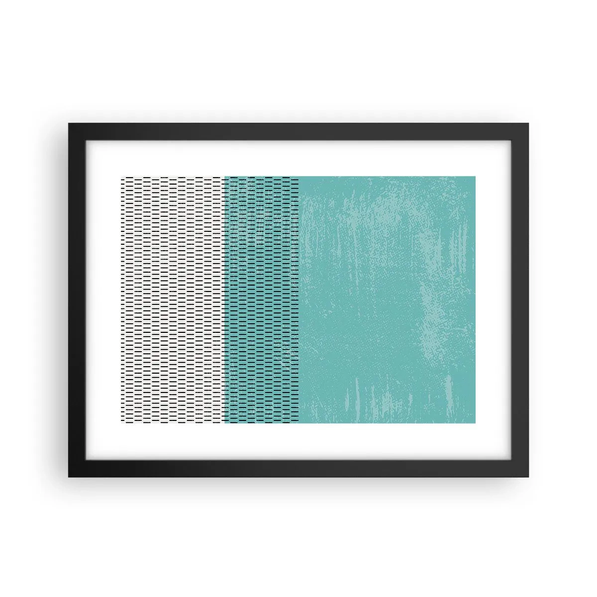 Poster in einem schwarzem Rahmen - Eine ausgewogene Komposition - 40x30 cm