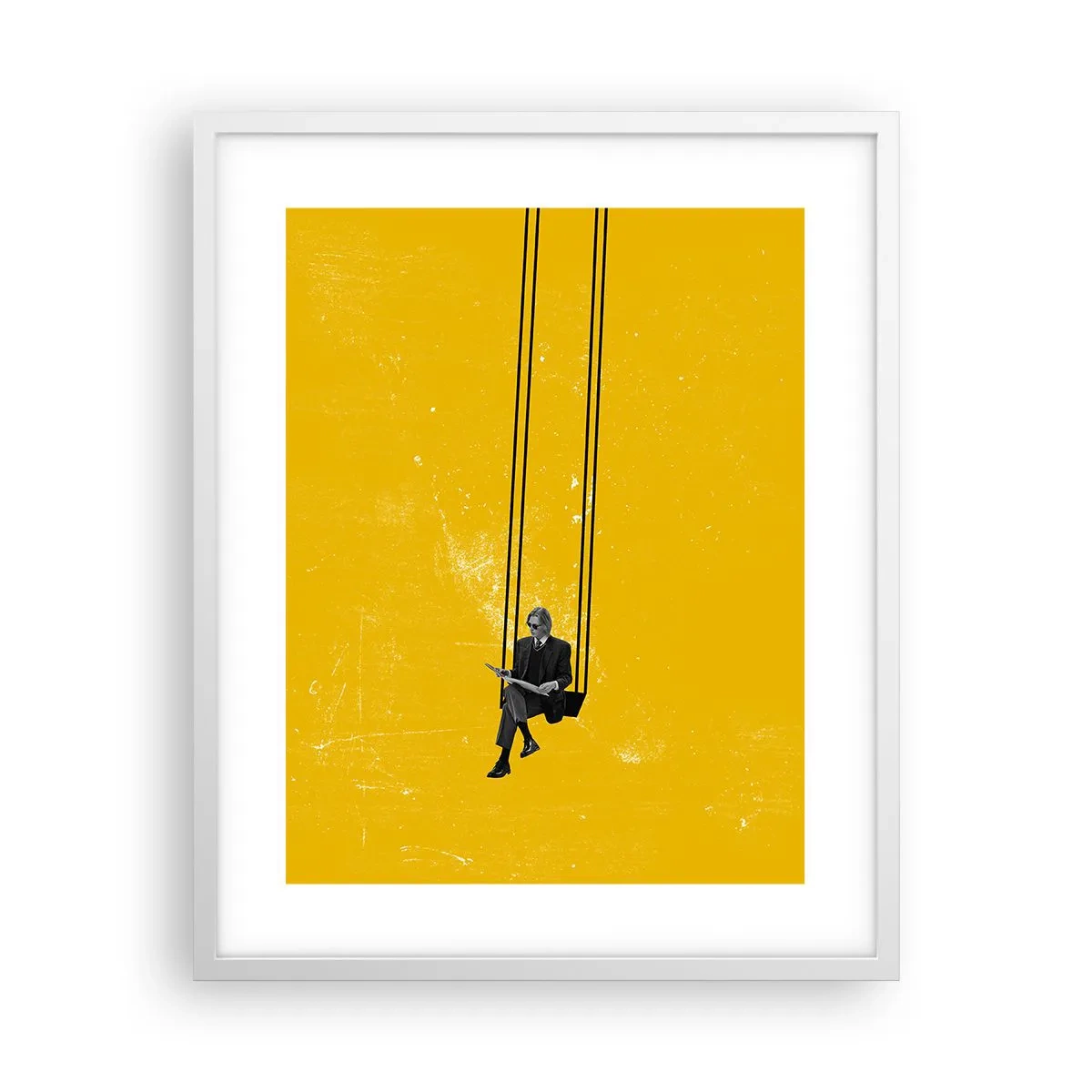 Poster in einem weißen Rahmen - Tag wie jeder andere - 40x50 cm