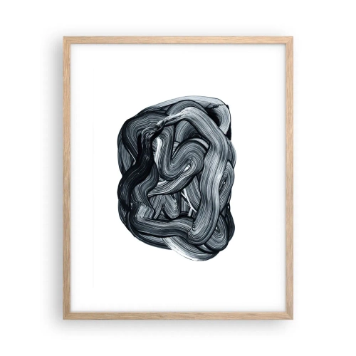 Poster in einem Rahmen aus heller Eiche - Es ist nicht so einfach - 40x50 cm