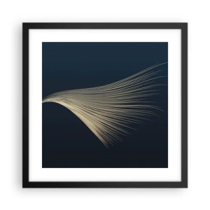 Poster in einem schwarzem Rahmen - Wie das Haar eines Engels - 40x40 cm