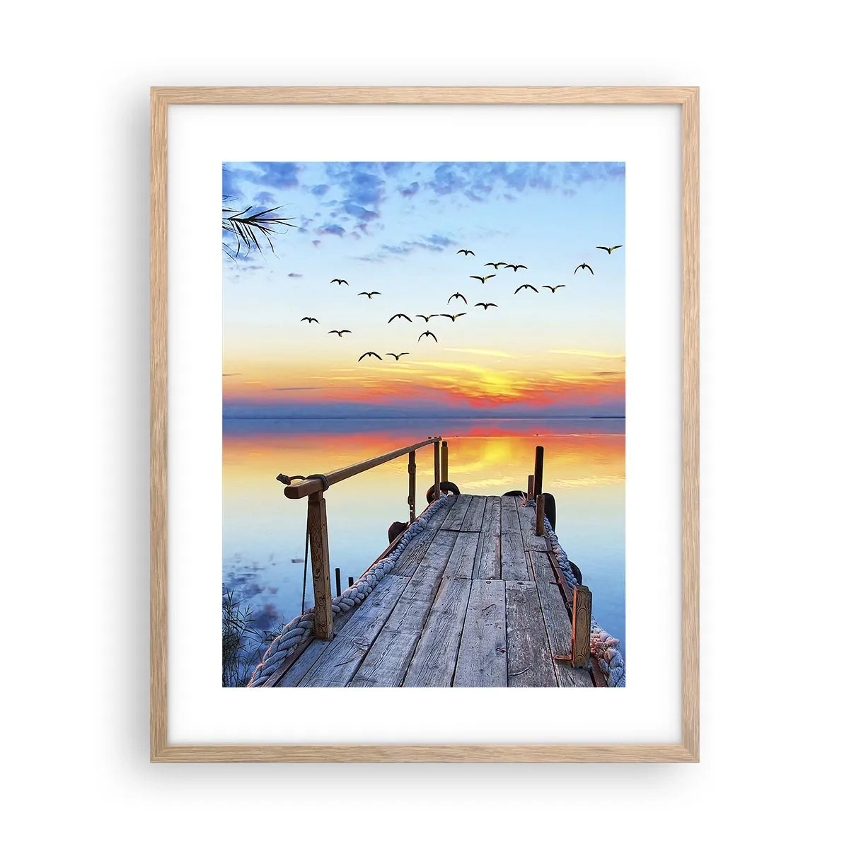 Poster in einem Rahmen aus heller Eiche - Es ist Zeit, zurückzukehren ... - 40x50 cm