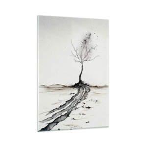 Glasbild - Bild auf glas - Wintermelancholie - 80x120 cm