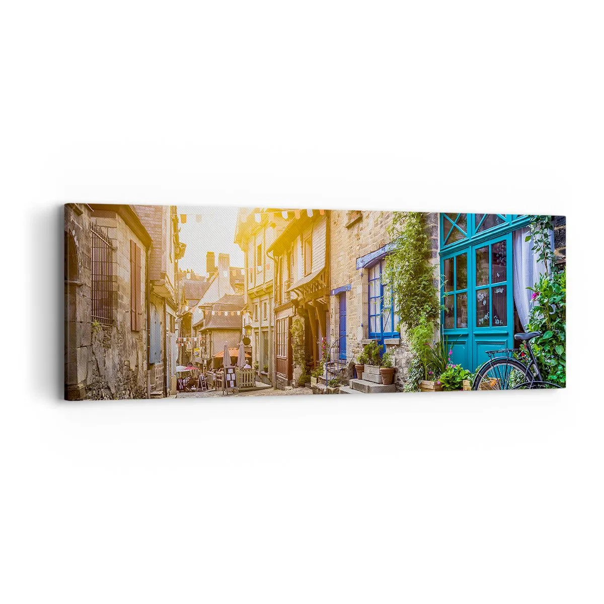 Bild auf Leinwand - Leinwandbild - Der weiße Geist der Stadt - 90x30 cm