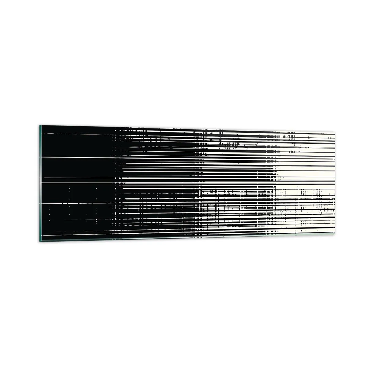 Glasbild - Bild auf glas - Wellen und Vibrationen - 90x30 cm