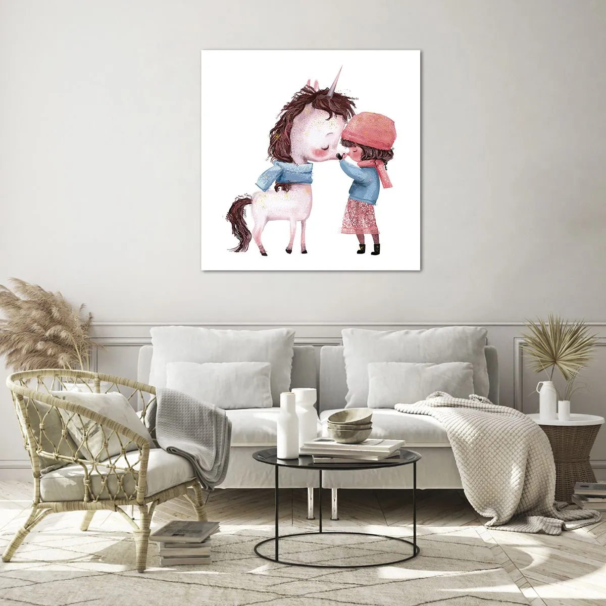 Glasbild - Bild auf glas - Ein Wintermärchen - 60x60 cm