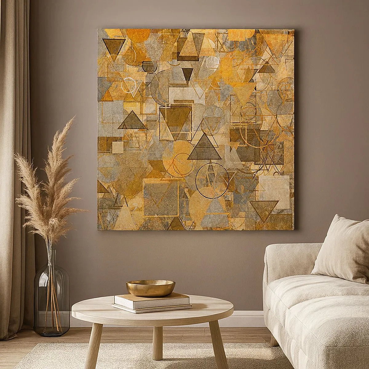 Bild auf Leinwand - Leinwandbild - Die Welt in Form - 30x30 cm