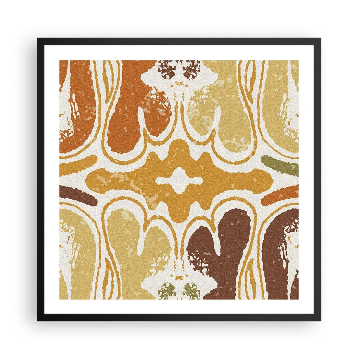 Poster in einem schwarzem Rahmen - Sentimentale Abstraktion - 60x60 cm