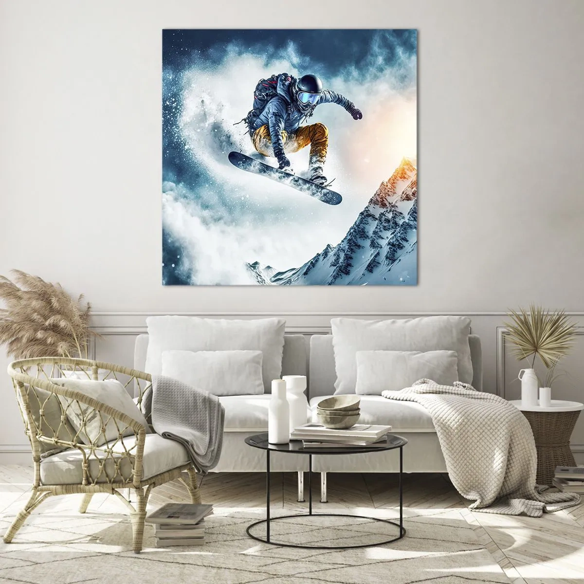 Glasbild - Bild auf glas - Extreme Emotionen - 50x50 cm