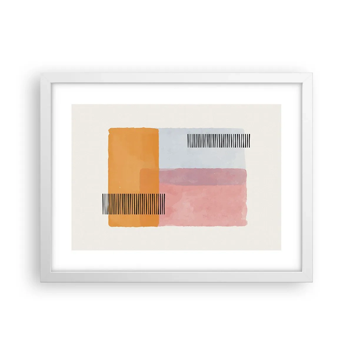 Poster in einem weißen Rahmen - Von Ecke zu Ecke - 40x30 cm